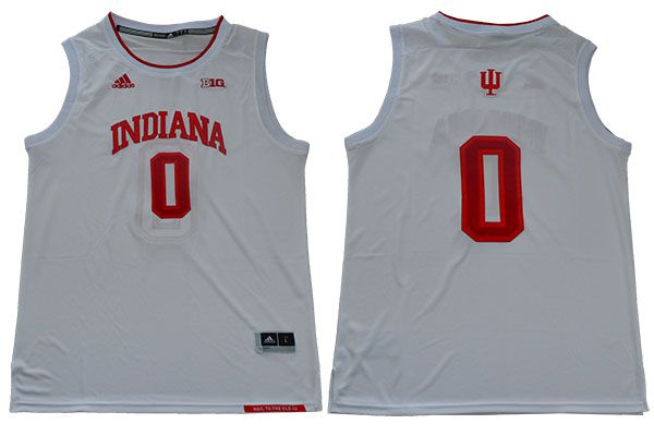 Men Indiana Hoosiers #0 Romeo Langford White Adidas NBA NCAA Jerseys